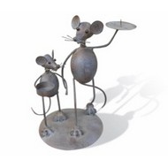 Подсвечник двойной «Мышь с мышонком» SWA0363